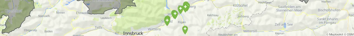 Kartenansicht für Apotheken-Notdienste in der Nähe von Bruck am Ziller (Schwaz, Tirol)
